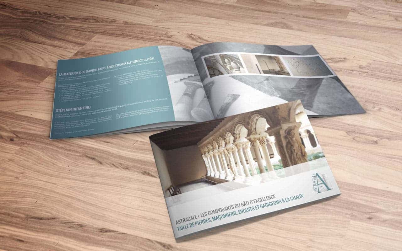 Astragale - Maçonnerie traditionnelle - Refonte du logo, site vitrine Wordpress, plaquette