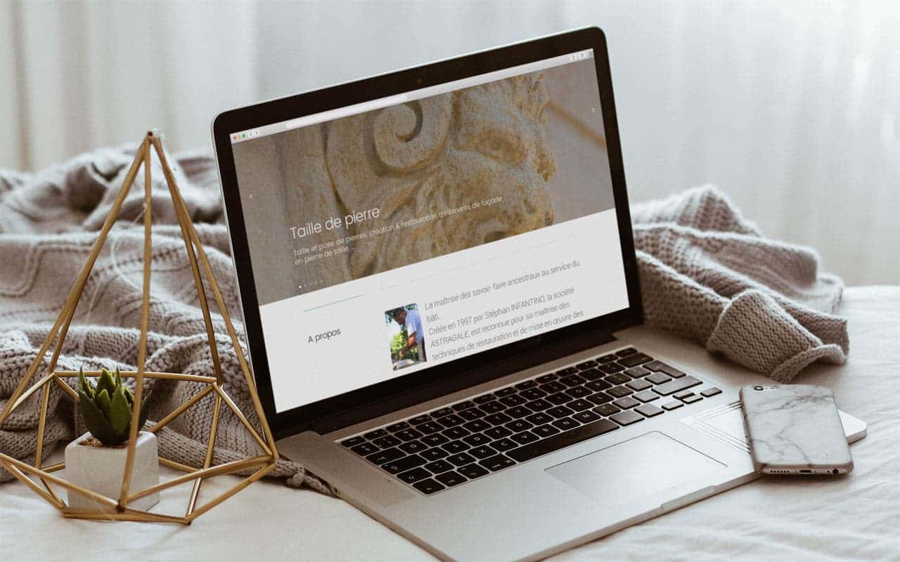 Astragale - Maçonnerie traditionnelle - Refonte du logo, site vitrine Wordpress, plaquette