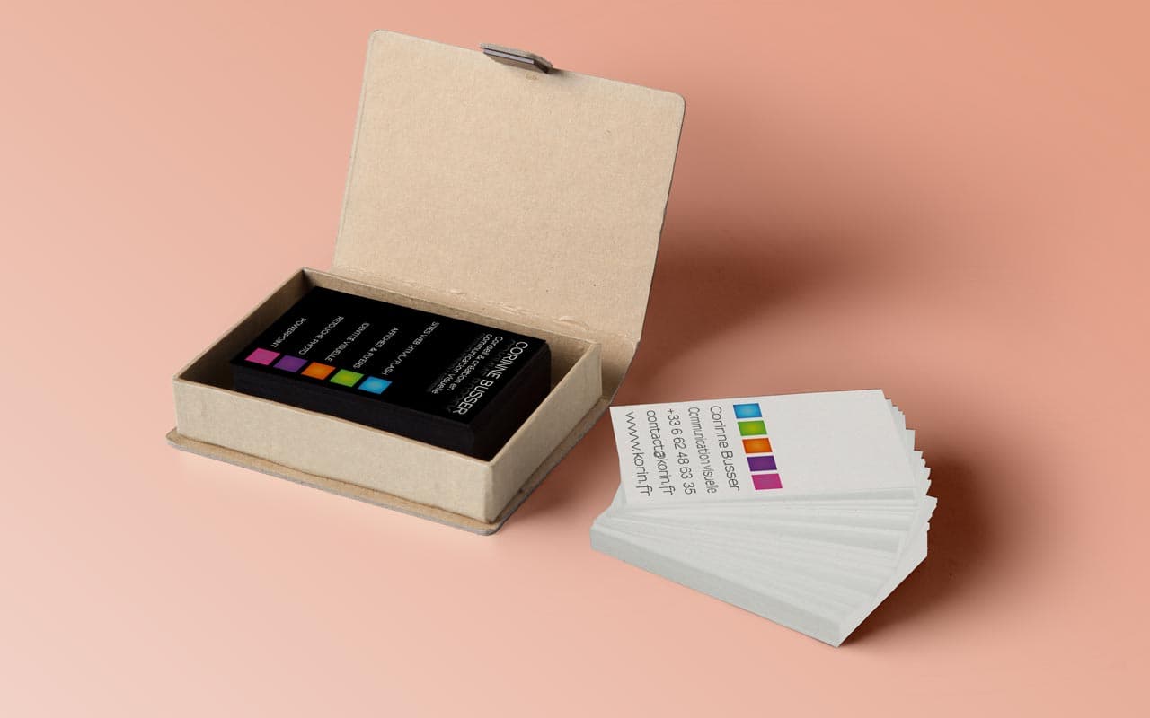 Cartes de visite - Concept, illustration, impression