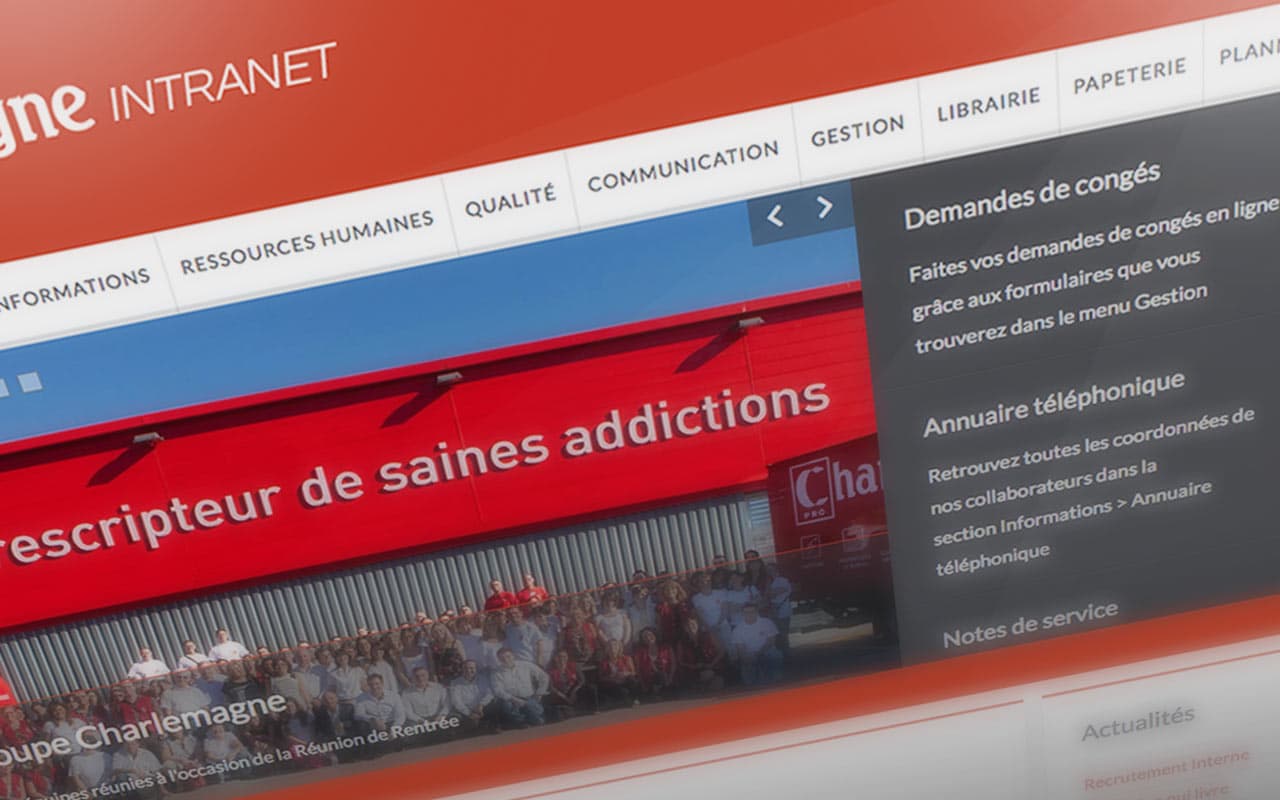 Création de sites vitrine, e-commerce, intranet