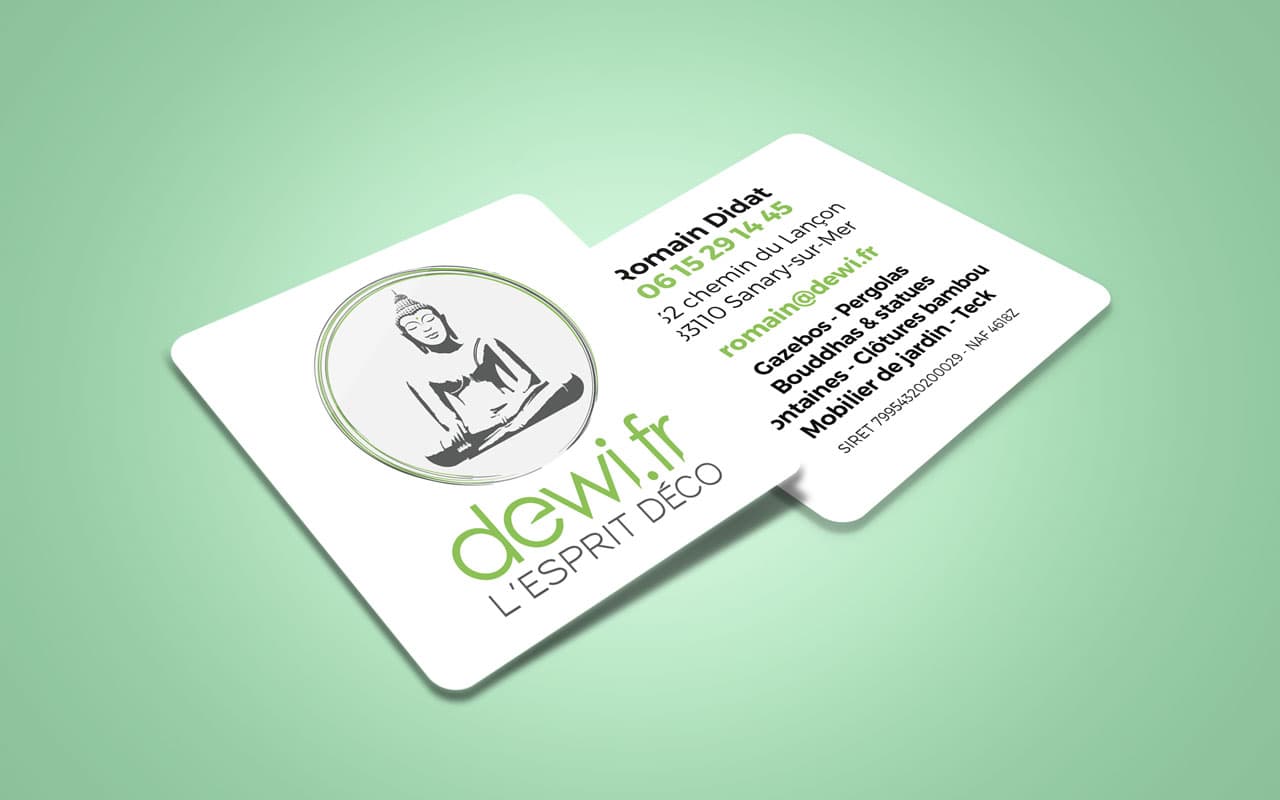 Dewi - Refonte logo & cartes de visite recto verso