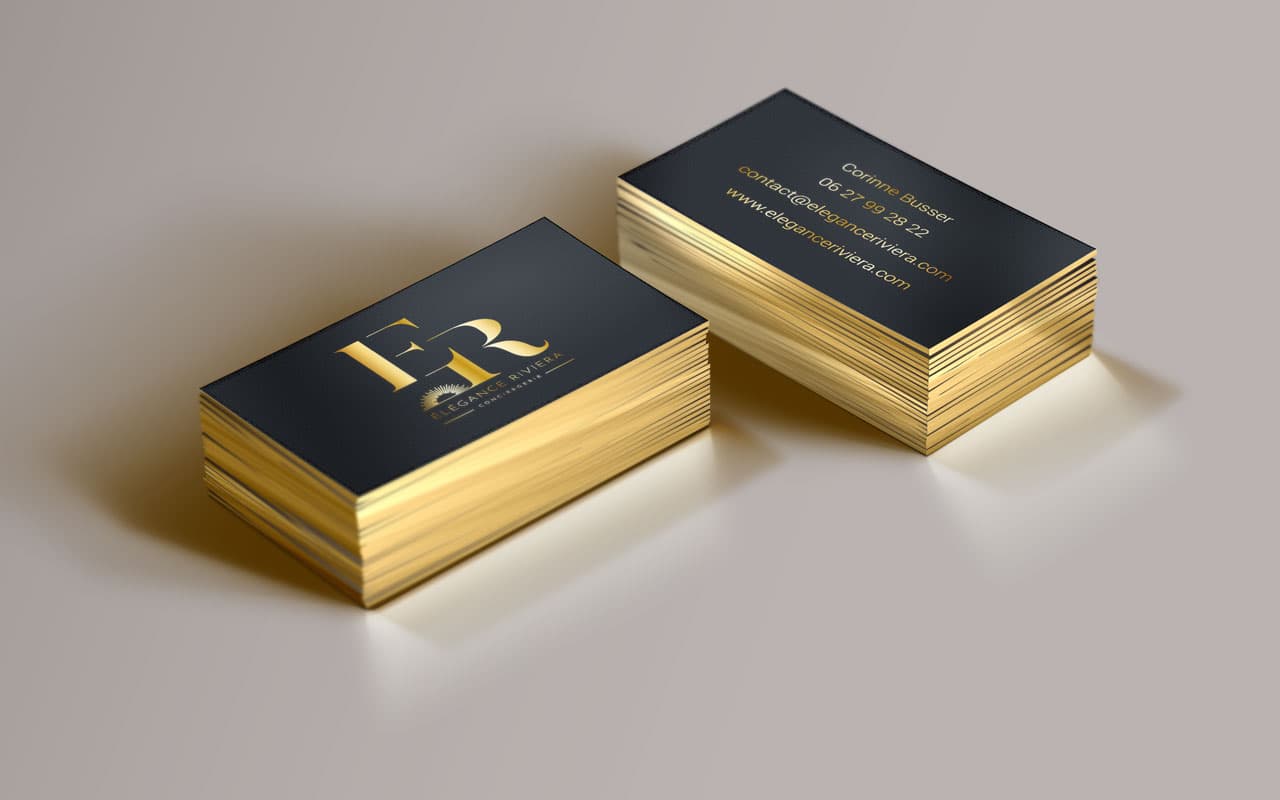 Elégance Riviera Conciergerie - Logo & cartes de visite