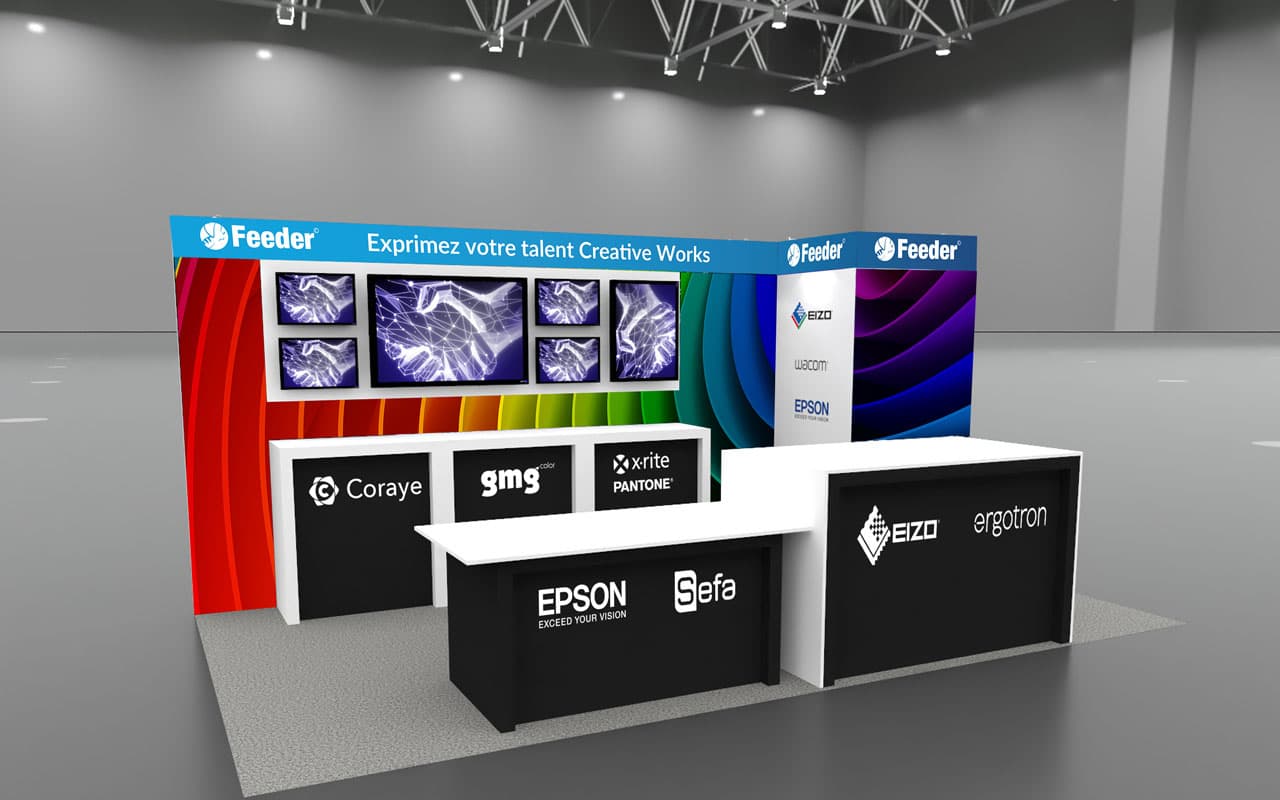 Feeder - Création habillage de stand pour salon B2B
