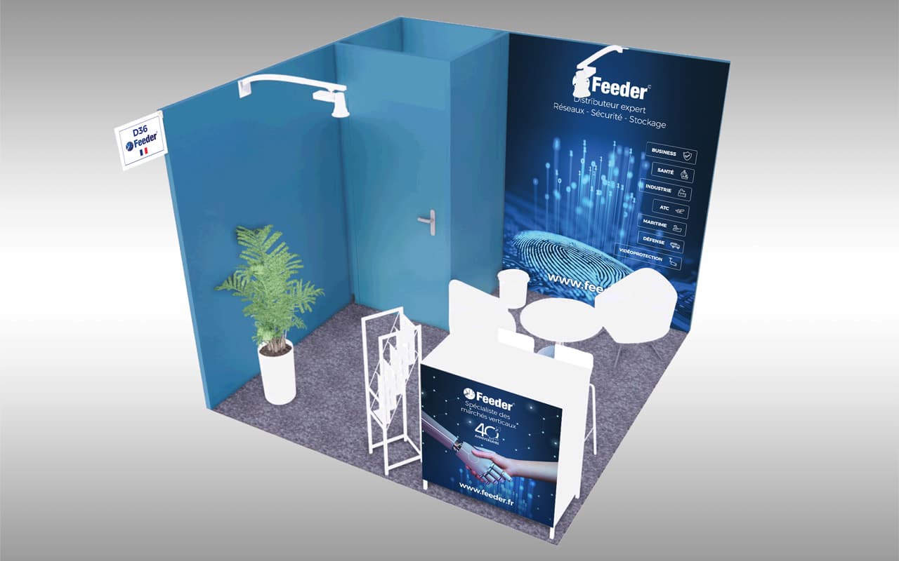 Feeder - Création habillage de stand pour salon B2B