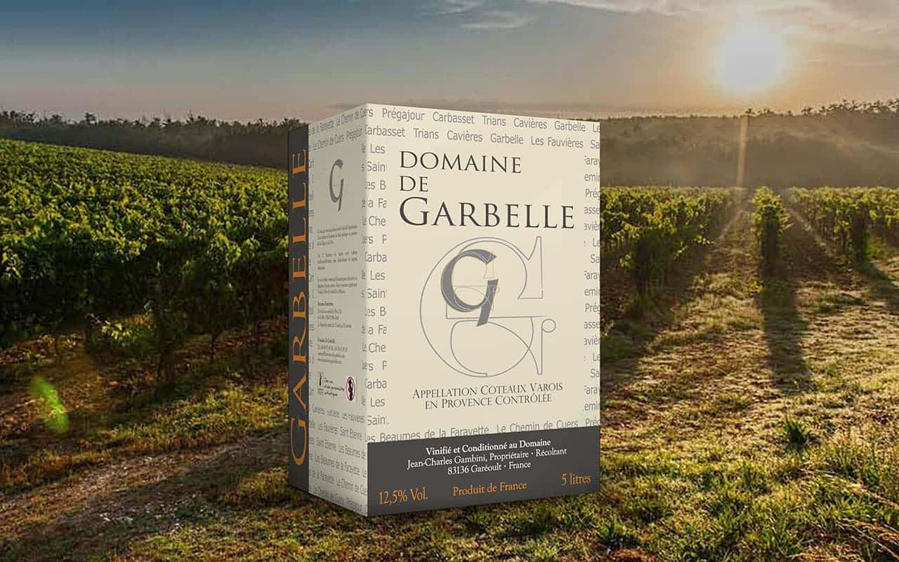 Domaine de Garbelle - Refonte de packaging, Bag In Box 5 litres