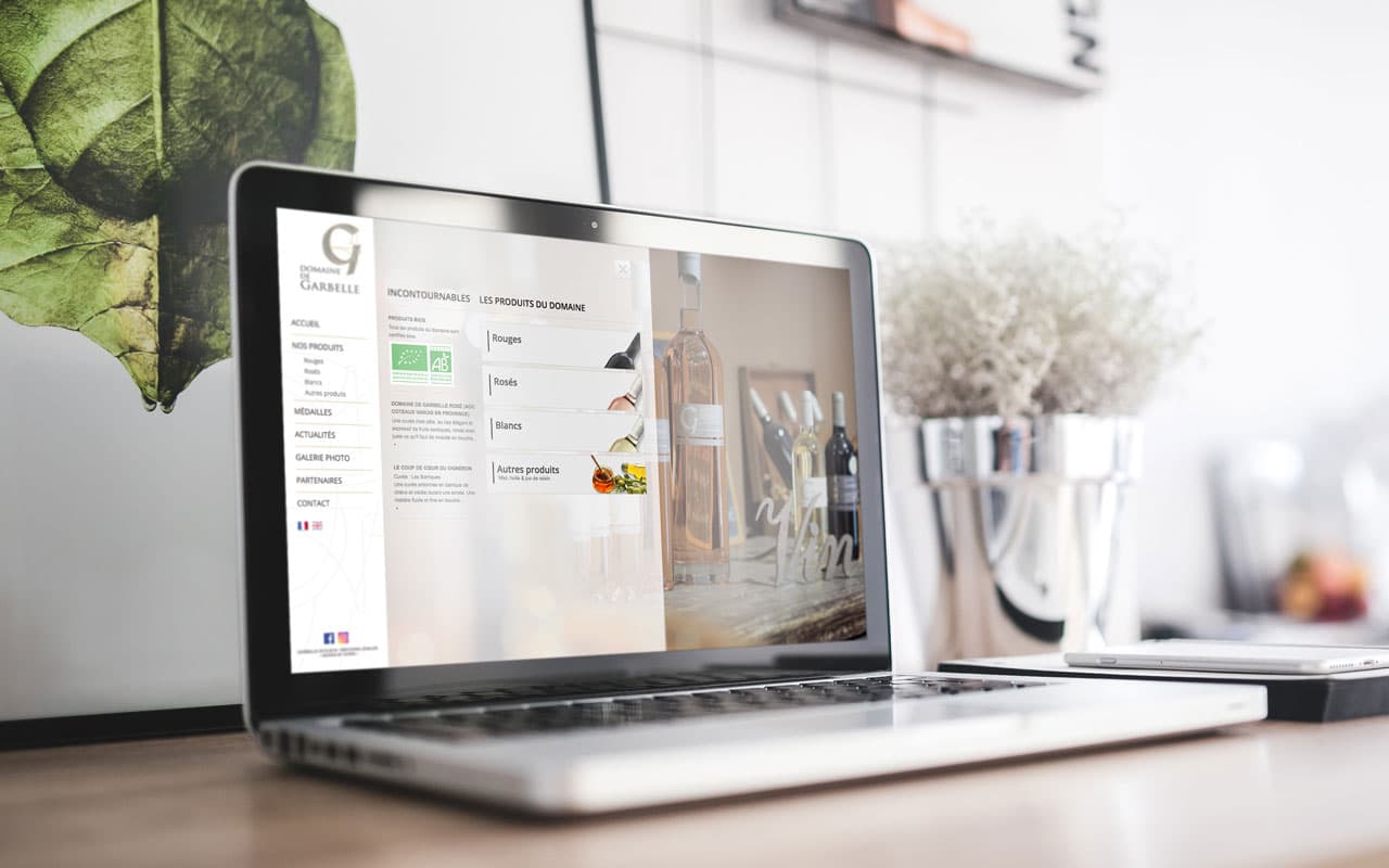 Domaine de Garbelle - Refonte de site internet, HTML5/CSS3