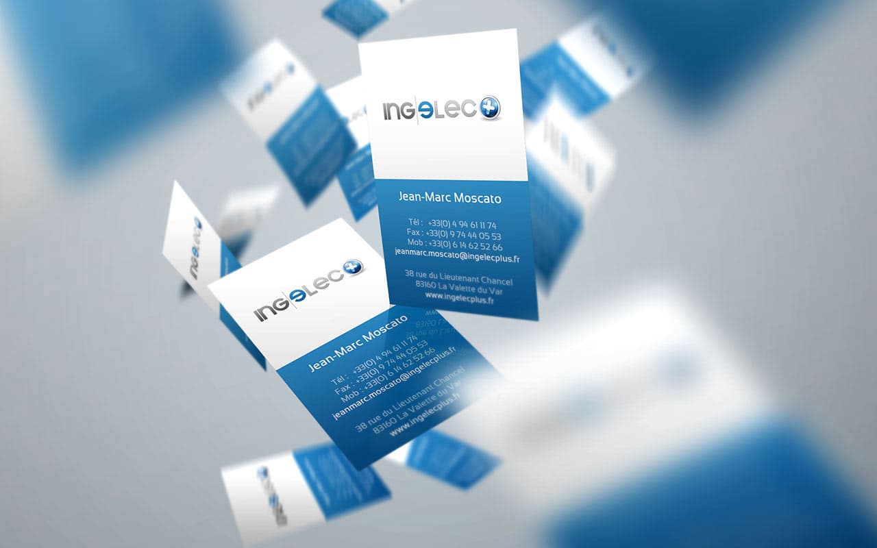 Ingelec+ - Ingénierie - Logo, site vitrine Wordpress, plaquette