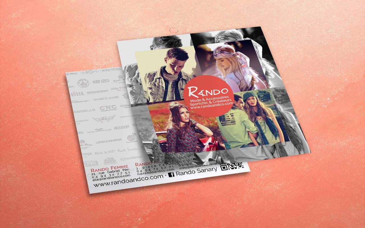 Flyer - Publicité mode, prêt-à-porter haut de gamme