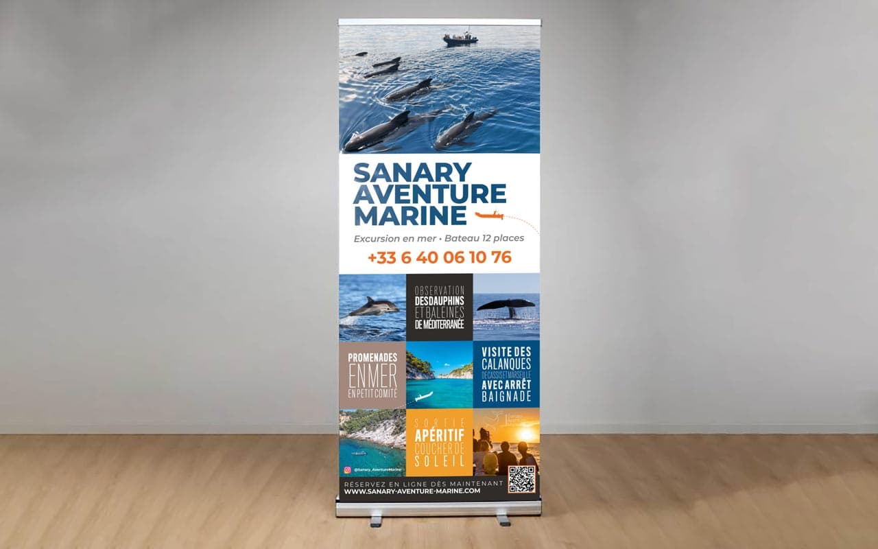 Sanary Aventure Marine - Création de visuels PLV