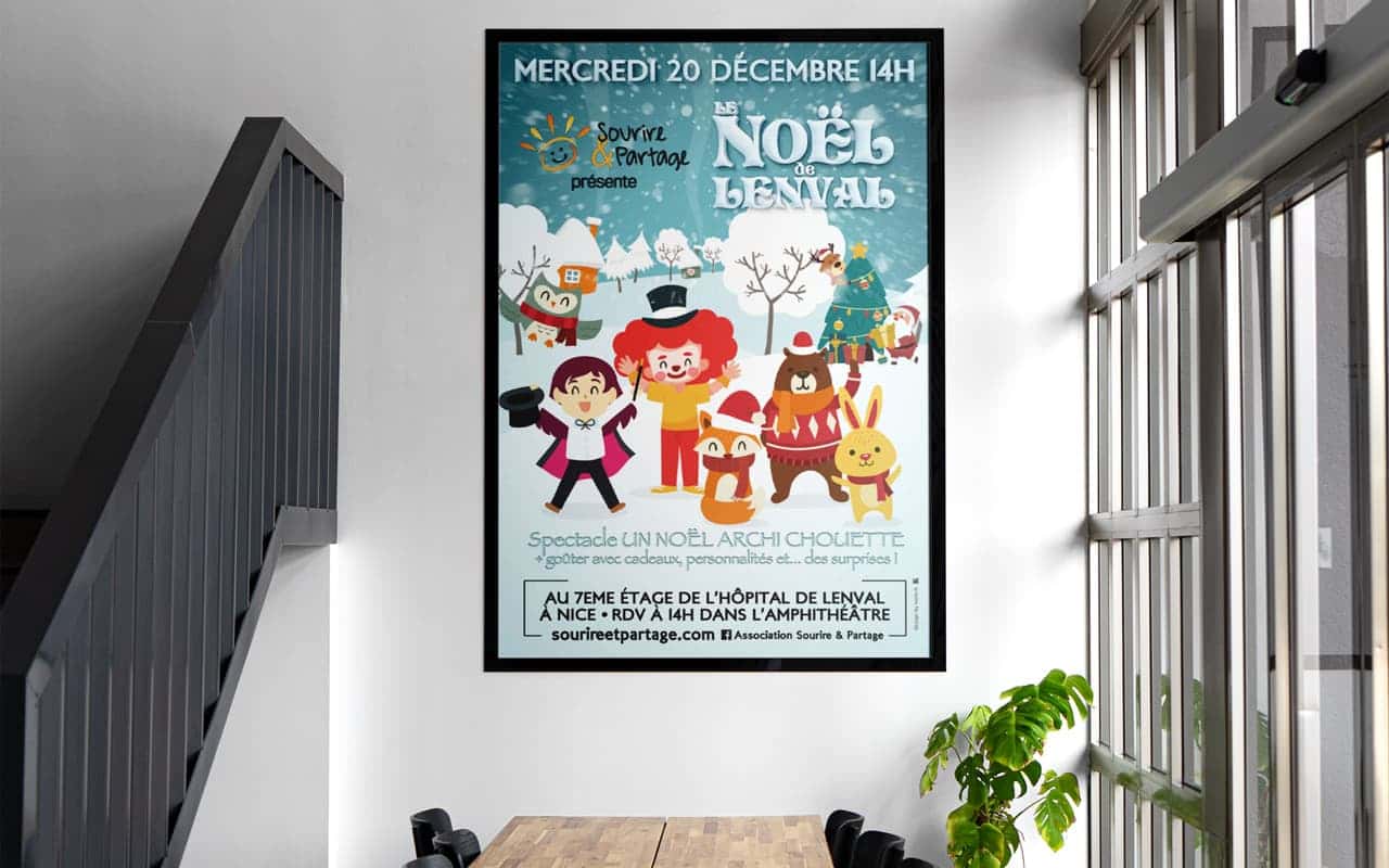 Affiche événement Le Noël de Lenval 3e édition