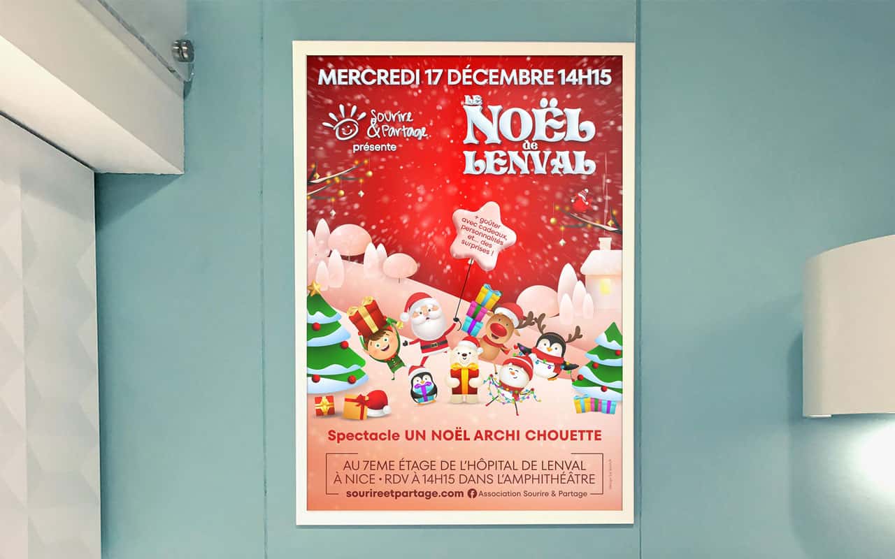 Affiche événement Le Noël de Lenval 4e édition