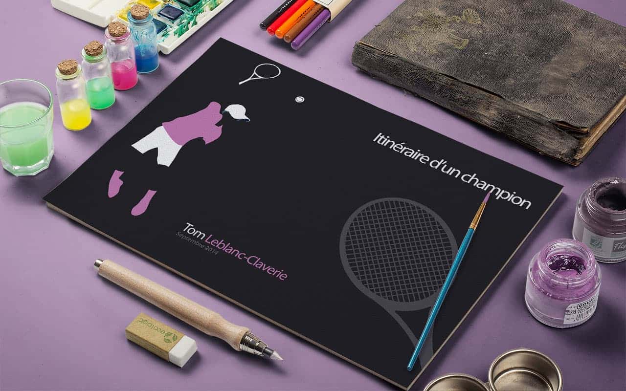 Book sponsoring sportif - Mise en page, illustrations